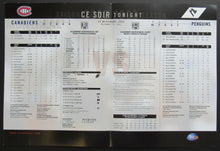 Load image into Gallery viewer, 2002 Bell Center NHL Scorecard + Ticket Montreal Canadiens - Pittsburgh Penguins