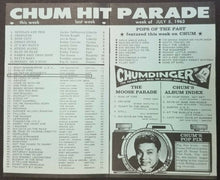 Load image into Gallery viewer, 1963 1050 Chum Chart Radio Station Survey Music Toronto Jiackie DeShannon
