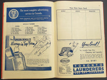 Load image into Gallery viewer, 1955 Maple Leaf Gardens Program Montreal Canadiens vs Toronto NHL Hockey Lumley