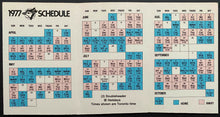 Load image into Gallery viewer, 1977 Toronto Blue Jays Inaugural 1st Season MLB Schedule Lot 2 Different Skeds