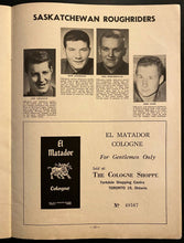 Load image into Gallery viewer, 1965 CFL Football Vtg Program Saskatchewan Roughriders v Toronto Argonauts CNE