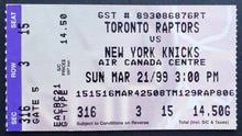 Load image into Gallery viewer, 1999 Toronto Raptors NBA Program + Ticket Signed by 6 Oakley Wallace Autographed