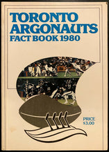 Load image into Gallery viewer, 1980 CFL Football Toronto Argonauts Media Guide + Fact Book Vintage Canadian