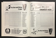 Load image into Gallery viewer, 1972 National League Championship Baseball Program MLB Reds vs Pirates Clemente