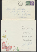 Load image into Gallery viewer, 1961 FRANK SELKE Signed Get Well Wishes Montreal Canadiens GM Hockey Auto LOA