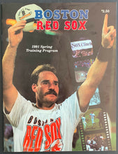 Load image into Gallery viewer, 1991 Boston Red Sox Spring Training MLB Baseball Program + Ticket + Schedule