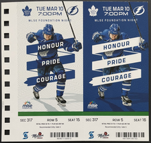 Load image into Gallery viewer, 03/10/2020 NHL Hockey Last Game Before League Shutdown Ticket x2 Maple Leafs
