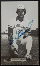Load image into Gallery viewer, 1977 Tom Underwood Autographed J D McCarthy Photo Postcard MLB Toronto Blue Jays