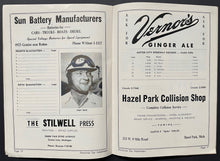 Load image into Gallery viewer, 1954 Motor City Speedway Program + Ticket Detroit Auto Racing Vintage