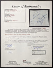 Load image into Gallery viewer, 1964 Toronto Maple Leafs Signed x4 Cut Horton+Keon+Pulford+Shack Autographed JSA