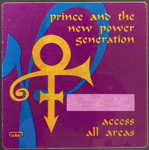 Load image into Gallery viewer, 1993 Prince And The New Power Generation All Access Pass Concert Tour iCert Auth
