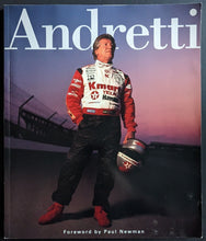 Load image into Gallery viewer, 1994 Mario Andretti Signed Large Paperback Photo Book Autographed Racing Legend