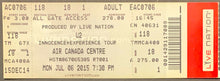 Load image into Gallery viewer, 2015 U2 The Innocence+Experience Concert Tour Unused Ticket ACC Toronto Canada