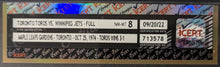 Load image into Gallery viewer, 1974 Toronto Torros Maple Leaf Gardens Winnipeg Jets WHA Ticket NM-MT 8 iCert