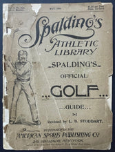 Load image into Gallery viewer, Rare 1895 Edition Spalding's Official Golf Guide USGA Sports Historical Vintage