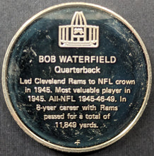Load image into Gallery viewer, 1972 Bob Waterfield Pro Football Hall Of Fame Medal Franklin Mint 1 Troy Oz NFL
