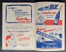 Load image into Gallery viewer, 1952 Ebbets Field Brooklyn Dodgers Vintage MLB Baseball Program Jackie Robinson