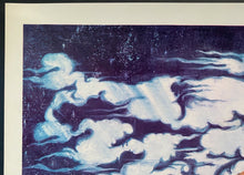 Load image into Gallery viewer, 1969 Original Authentic Bob Dylan Blacklight Poster Earth Fire Water Air Music
