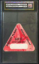 Load image into Gallery viewer, 1985 Robert Plant Shaken "N" Stirred Tour After Show Pass iCert EX-NM 6 Vintage