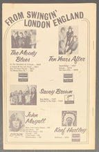 Load image into Gallery viewer, 1969 Fillmore East Program Creedence Clearwater Revival Vintage Woodstock Ad