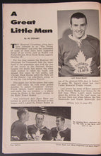 Load image into Gallery viewer, 1961 Maple Leaf Gardens NHL Program Signed By Bert Olmstead Toronto vs Boston