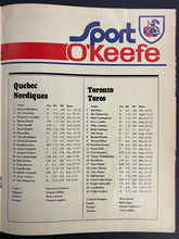 Load image into Gallery viewer, 1975 Autographed WHA Program Toronto Toros Quebec Nordiques Signed Rejean Houle