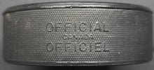 Load image into Gallery viewer, 1970s Houston Aeros WHA Hockey Game Puck Vintage Gordie Howe
