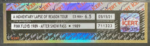Load image into Gallery viewer, 1989 Vintage Pink Floyd Unused Momentary Lapse Of Reason Back Stage Pass