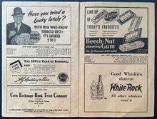 Load image into Gallery viewer, 1939 Baseball All Star Game Program + Ticket New York Yankee Stadium Lou Gehrig