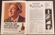 Load image into Gallery viewer, 1968 Madison Square Garden NHL Program New York Rangers vs Philadelphia Flyers