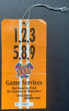Load image into Gallery viewer, 1997 Super Bowl XXXI New Orleans Official Game Services Credential NFL Football