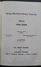 Load image into Gallery viewer, 1972-73 NHL Hockey Vintage Chicago Black Hawks Media Guide Blackhawks Yearbook