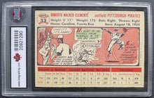Load image into Gallery viewer, 1956 Topps Roberto Clemente #33 Pittsburgh Pirates White Back MLB Card KSA 6.5
