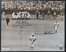 Load image into Gallery viewer, Shot Heard 'Round The World Bobby Thompson Ralph Branca Autographed Photo JSA