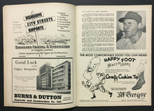 Load image into Gallery viewer, 1954 CFL Football Program Edmonton Eskimos Vs Calgary Stampeders Autographed x7