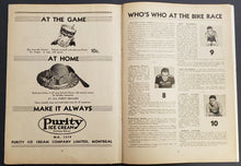 Load image into Gallery viewer, 1941 Montreal Forum's 18th Annual International Bike Race Sports Book Magazine