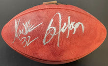 Load image into Gallery viewer, Bo Jackson Marcus Allen Oakland Raiders Signed Football Fanatics NFL HOF
