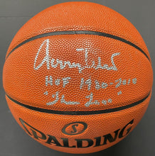 Load image into Gallery viewer, Jerry West Signed NBA Replica Basketball Autographed The Logo Insc JSA Fanatics
