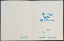 Load image into Gallery viewer, 1978 Pete Bavasi Autographed Signed Christmas Card Toronto Blue Jays