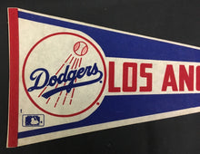 Load image into Gallery viewer, 1980's Los Angeles Dodgers Baseball Pennant Major League Baseball Full Size