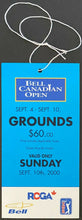 Load image into Gallery viewer, 2000 PGA Golf Bell Canadian Open Tour Final Day Pass Tiger Woods Triple Crown