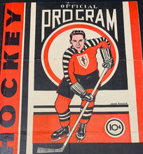 Load image into Gallery viewer, 1942 Quebec Senior League Game Program Ottawa Commandos v Rockliffe