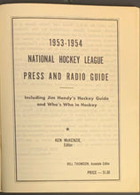Load image into Gallery viewer, 1953-54 NHL Hendy Guide Vintage Hockey Old Sports Publication