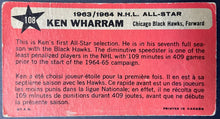 Load image into Gallery viewer, 1964-65 Chicago Blackhawks All-Star Ken Wharram Topps Tallboy NHL Hockey Card