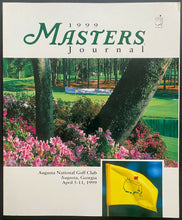Load image into Gallery viewer, 1999 PGA Masters Golf Tournament Program + Weekend Pass José María Olazábal Wins