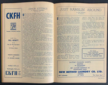 Load image into Gallery viewer, 1958 Maple Leaf Gardens NHL Hockey Program Toronto Maple Leafs vs NY Rangers
