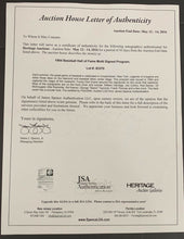 Load image into Gallery viewer, 1954 Baseball Hall Of Fame Multi Signed Program Cover MLB Allie Reynolds JSA LOA