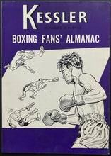 Load image into Gallery viewer, 1954 Kessler Boxing Fans Almanac Book History Rules Champs Rating Stats Sketch