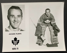 Load image into Gallery viewer, Jacques Plante Signed NHL Hockey Toronto Maple Leafs Photo Autographed LOA
