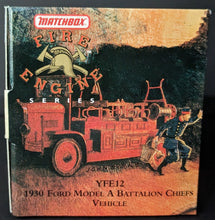 Load image into Gallery viewer, 1930 Ford Model A Pick-Up Fire Chief Dinky Die Cast Metal Matchbox Collectibles